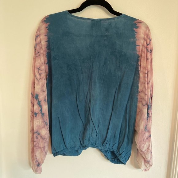 Blu moon kimono criss cross top - Picture 4 of 4